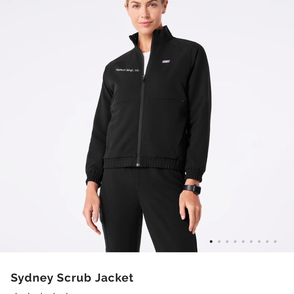 Figs Black Utility Jacket